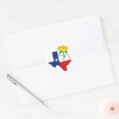Sticker Carré Rose jaune du Texas (Enveloppe)