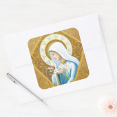 Sticker Carré Rose mystique (Enveloppe)