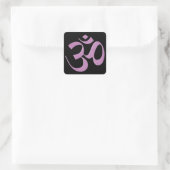 Sticker Carré Rose Om (Sac)