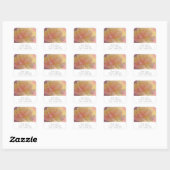 Sticker Carré Rose Pastel (Feuille)