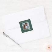 Sticker Carré 🌹 Rose Romance : Art Nouveau Splendor (Enveloppe)