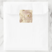 Sticker Carré Rose romantique jaune pâle (Sac)
