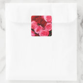 Sticker Carré Rose, rose et rouge (Sac)