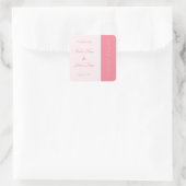 Sticker Carré Rose Rose Pour Jamais Commence Simplement Un Maria (Sac)