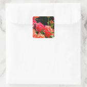 Sticker Carré Roses de corail romantique (Sac)