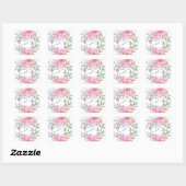 Sticker Carré Roses roses roses roses rose religieuse (Feuille)