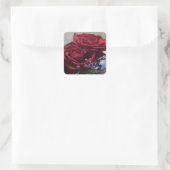 Sticker Carré Roses rouges 1a (Sac)