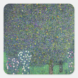 Sticker Carré Roses sous les arbres, c.1905