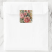 Sticker Carré Roses vintages (Sac)