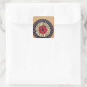 Sticker Carré Rosette Tricolore (Sac)