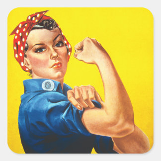 Sticker Carré Rosie la riveteuse