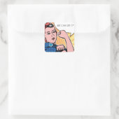 Sticker Carré Rosie le Riveter Nous pouvons le faire! Points d'a (Sac)