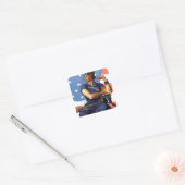 Sticker Carré Rosie the Riveter (Enveloppe)