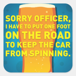 Sticker Carré Rotations de tête