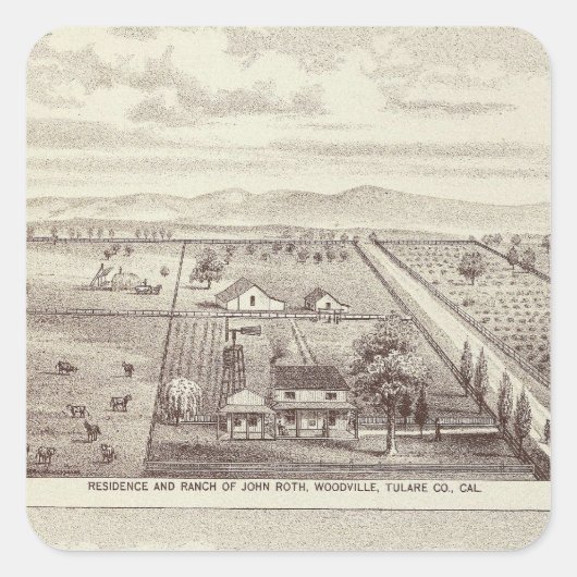 Sticker Carré Roth, ranchs Scruggs (Devant)