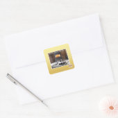 Sticker Carré Rôti de noix (Enveloppe)