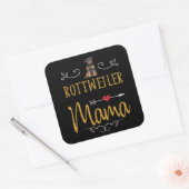 Sticker Carré Rottweiler (Enveloppe)