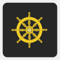 Roue d'autocollant de Dharma - noir