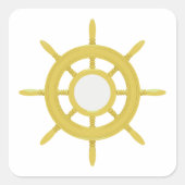 Sticker Carré Roue des navires (Devant)