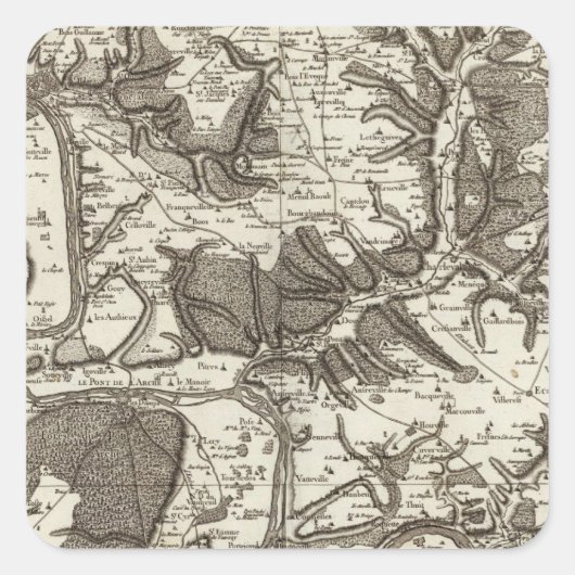 Sticker Carré Rouen (Devant)