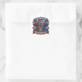 STICKER CARRÉ ROUGHNECK AMÉRICAIN (Sac)