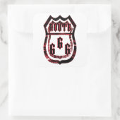 Sticker Carré Route 666 (Sac)