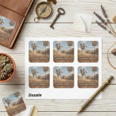 Sticker Carré Route 66 Centennial Oatman Donkey Design