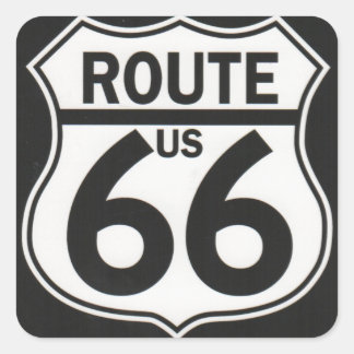 Sticker Carré Route 66 - La route mère