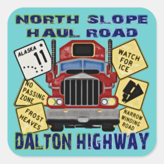 Sticker Carré Route Dalton