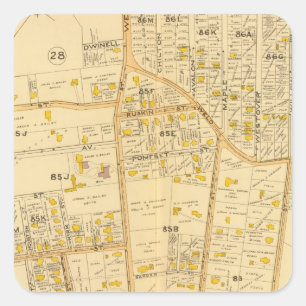 Sticker Carré Roxbury Ouest, Massachusetts 2