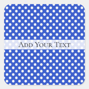 Sticker Carré Royal Blue Combination Pois par STaylor