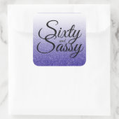 Sticker Carré Royal Blue Parties scintillant Ombre 60 Sassy 60e (Sac)