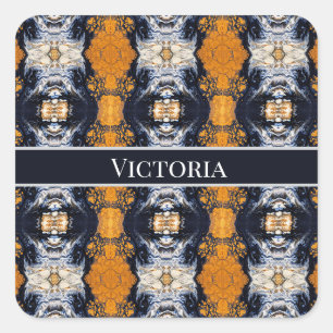 Sticker Carré Royal Gold, personnalisé