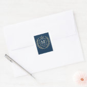 Sticker Carré "Royal NMKY Emblem – Monogram M Crest Design" (Enveloppe)