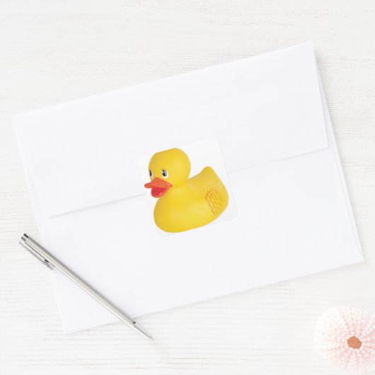 Sticker Carré Rubber Ducky (Enveloppe)