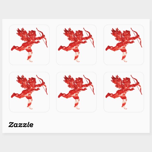 STICKER CARRÉ RUBY CUPID (Feuille)