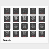 Sticker Carré Rude Que tu pars, Bonne Chance Trouver Mieux (Feuille)