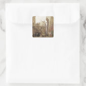 Sticker Carré Rue des Pretes, St Germain L'Auxerrois, Paris (Sac)