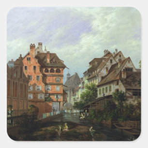 Sticker Carré Rue des Tanneurs, Colmar, 1875