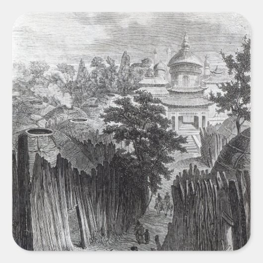 Sticker Carré Rue d'Urga (Devant)