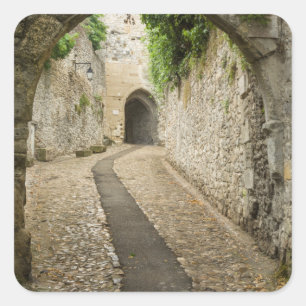 Sticker Carré Rue en pierre grise, France