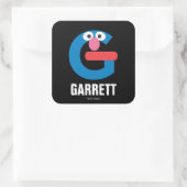 Sticker Carré Rue Sésame | G est pour Grover (Sac)