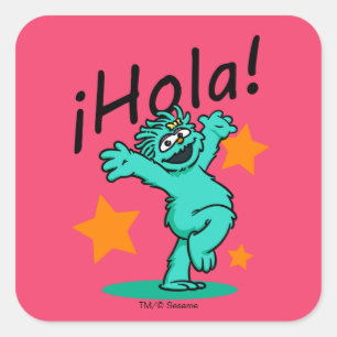 Sticker Carré Rue Sésame   ¡Hola ! Rosita