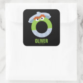 Sticker Carré Rue Sésame | O est pour Oscar (Sac)