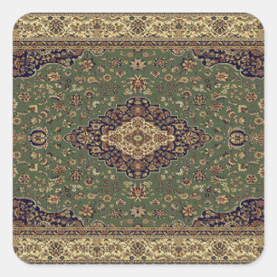 Sticker Carré Rug turc oriental persan