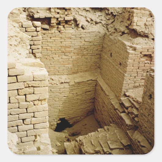 Sticker Carré ruine du palais (Devant)