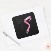 Sticker Carré Rune de Shadowhunters - silhouette de hakf (l'eau (Enveloppe)