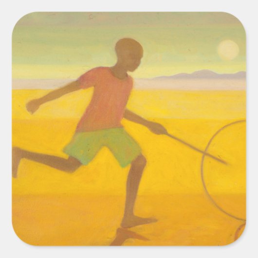 Sticker Carré Running Boy 2010 (Devant)
