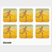 Sticker Carré Running Boy 2010 (Feuille)