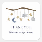 Sticker Carré Russe Baby shower nuit Sky Mobile (Devant)
